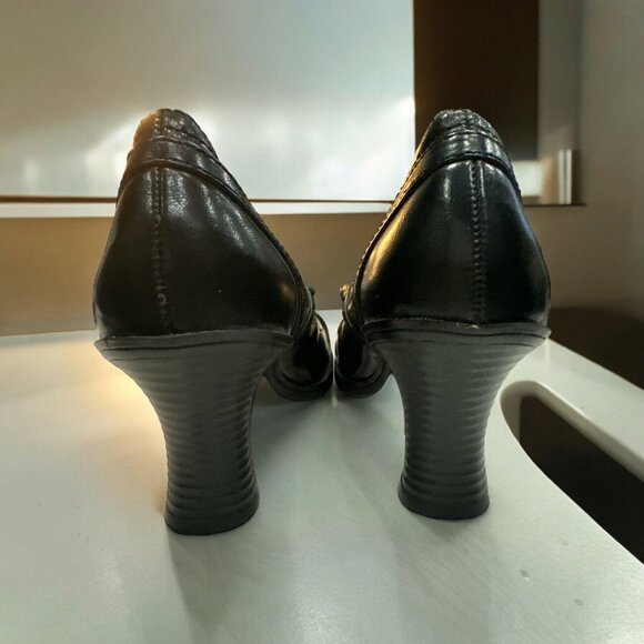 Mudd Vintage LUSH 90’s Chunky Heel Black Mary Jane Sz 9 1/2 M Y2K Punk Classic - Picture 4 of 10